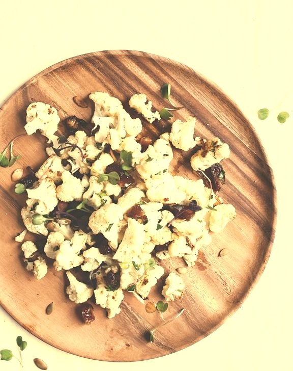 Roasted Cauliflower & Date Salad Chantelle Grady